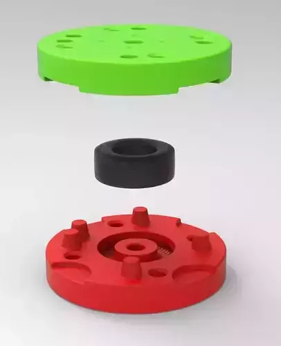 Mold for diecast rear tire of vintage dragster  2 Scale 1 to 25