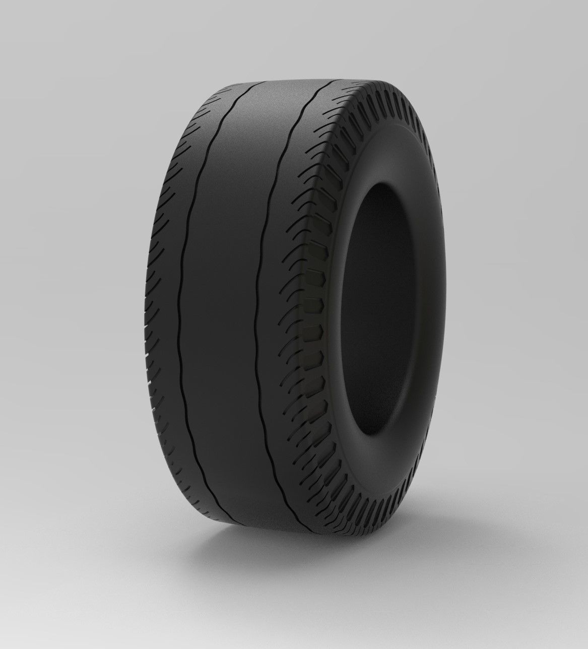 Mold for diecast rear tire of vintage dragster 2 Scale 1 to 25 3D print model_7
