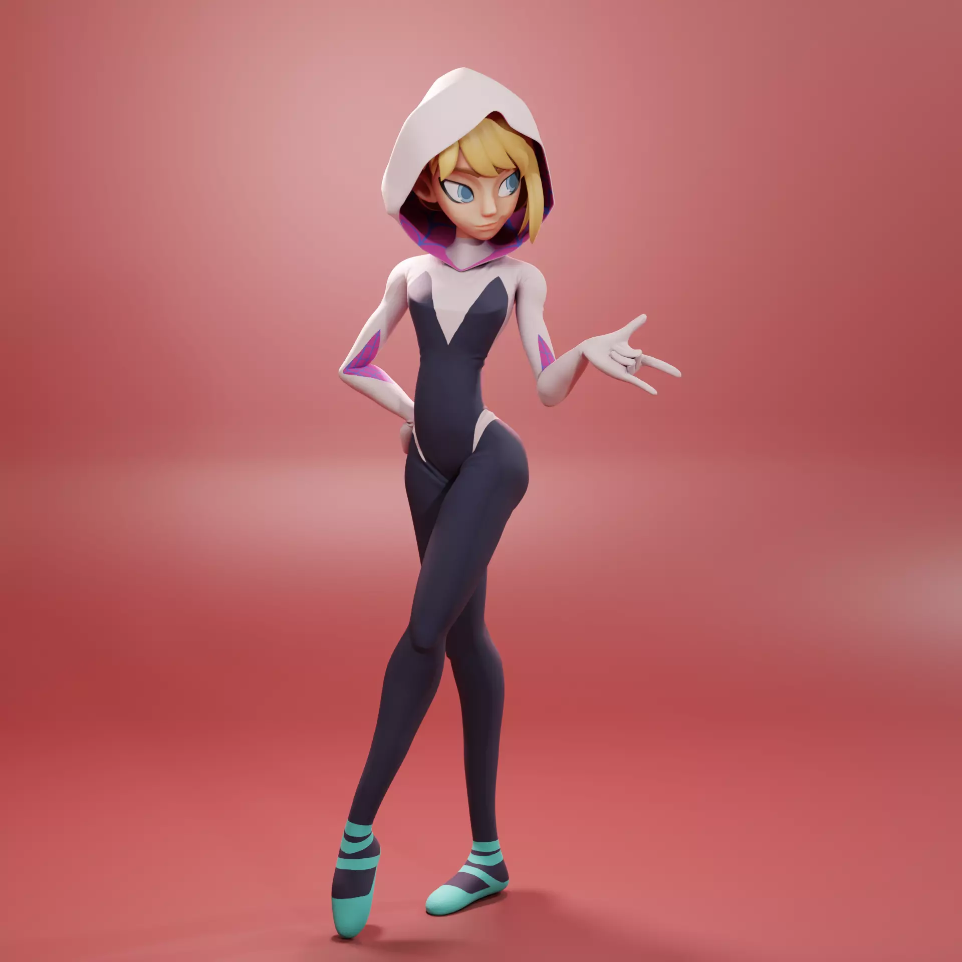 Gwen Stacy Spider-man Across The Spider-verse 3D model