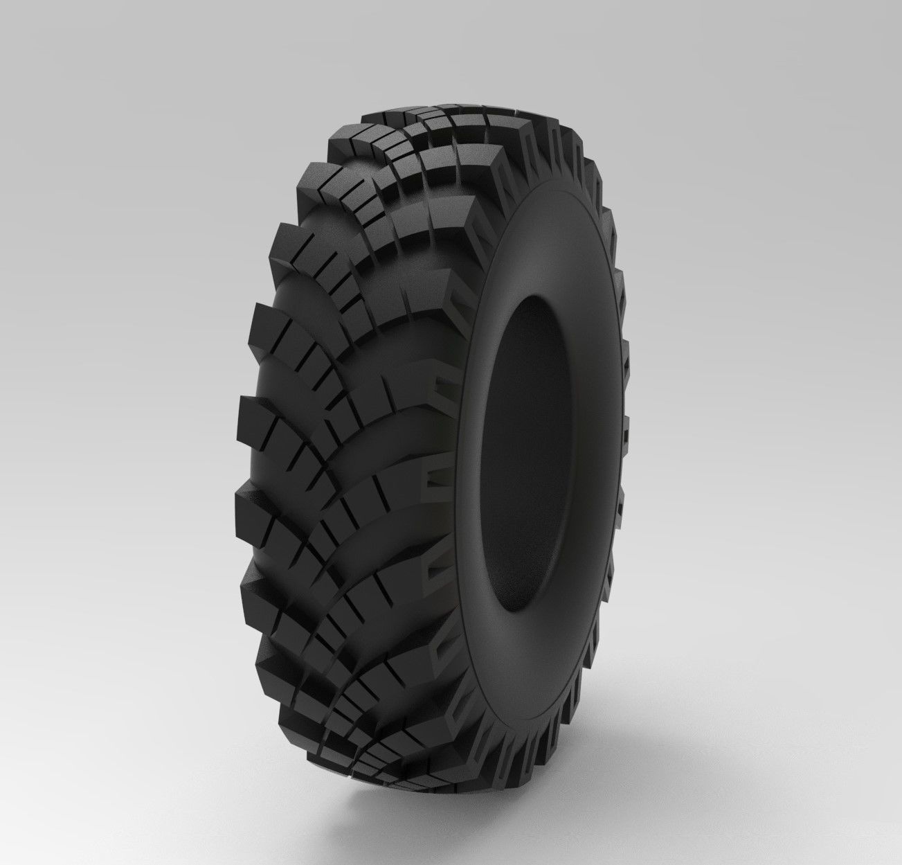 Mold for diecast military Ural tire OI-25 Scale 1 to 25 3D print model_7