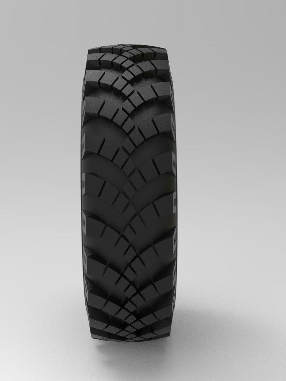 Mold for diecast military Ural tire OI-25 Scale 1 to 25 3D print model_6