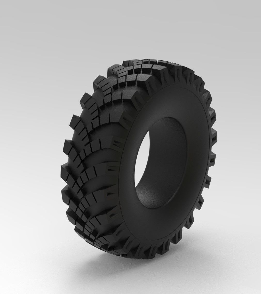 Mold for diecast military Ural tire OI-25 Scale 1 to 25 3D print model_8