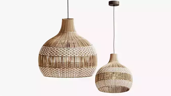 rottan pendant light at Arturest