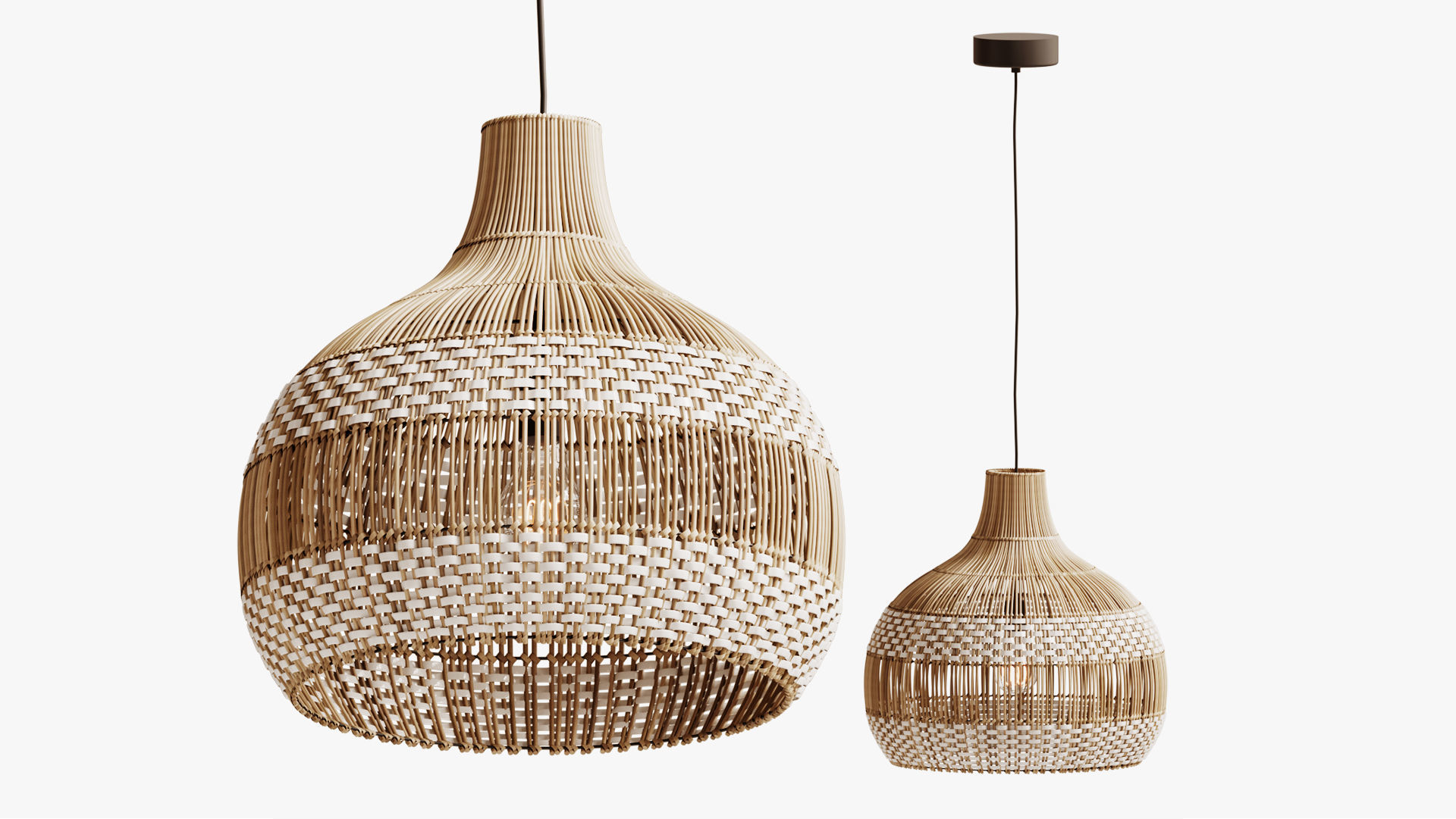 rottan pendant light at Arturest 3D model_2