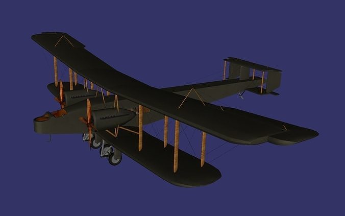 Handley Page Type O Free low-poly 3D model