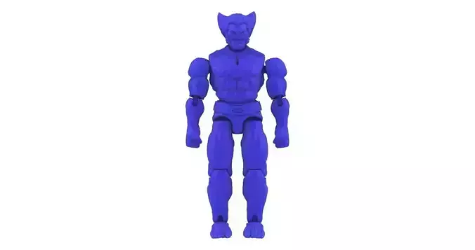 Beast X-men 97 - ARTICULATED POSEABLE ACTION FIGURE 100mm
