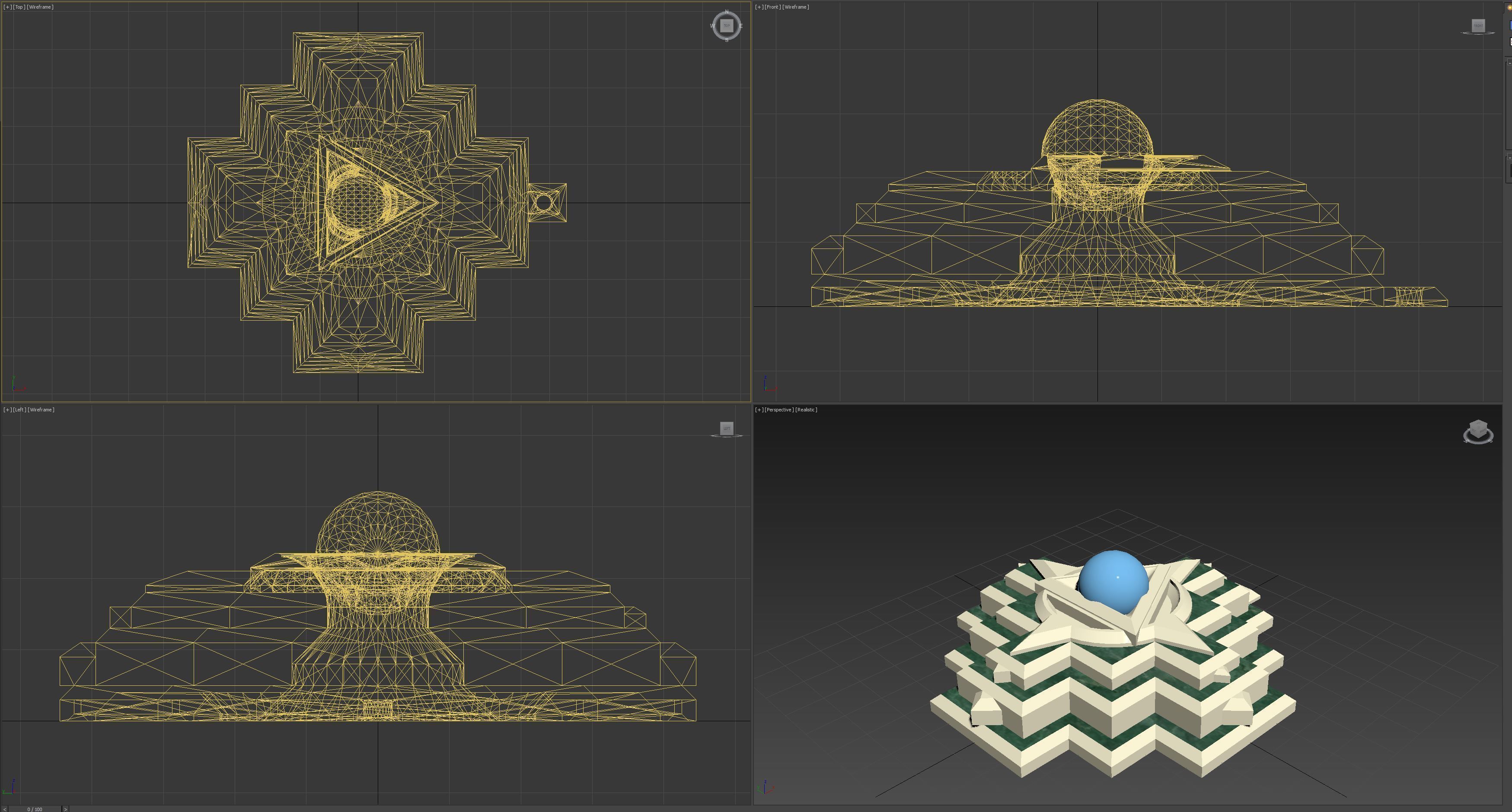 Inca Chakana 3D print model_6