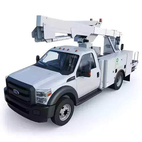 Bucket Truck - Boom Truck Low-poly 3D model