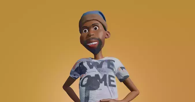 Stylized Male Rigged Character