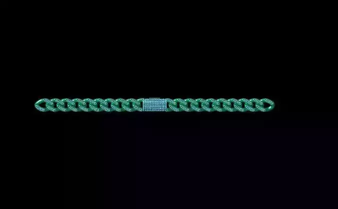 3dm and stl file cuban chain Design 