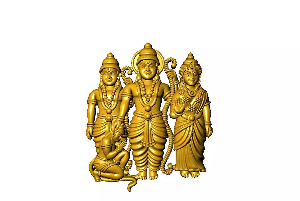 Ram lakshman sita hanuman ji 3D print model