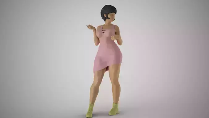 Woman Who Wears Well 3D print model