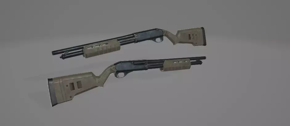 Remington 870 3D model_0