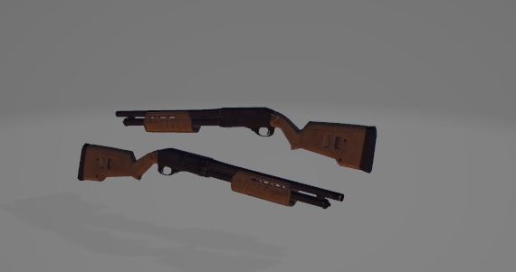 Remington 870 3D model_1