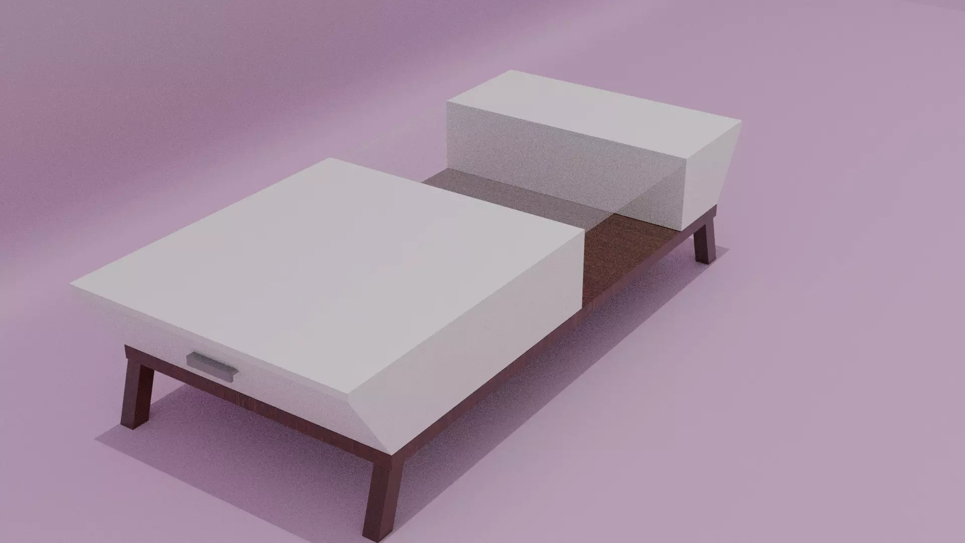 modern design table model Free low-poly 3D model