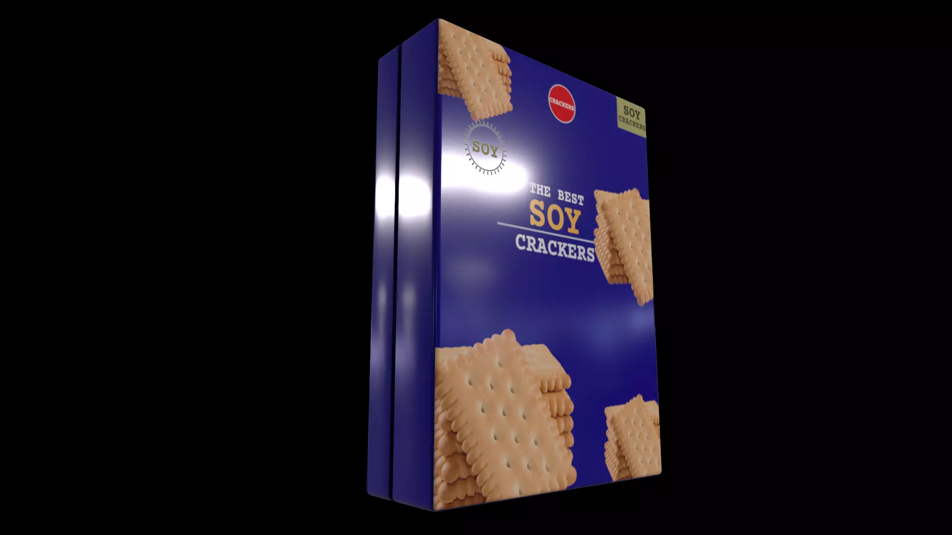 Soy products-Soy-based crackers-GAME READY PBR Low-poly 3D model_0