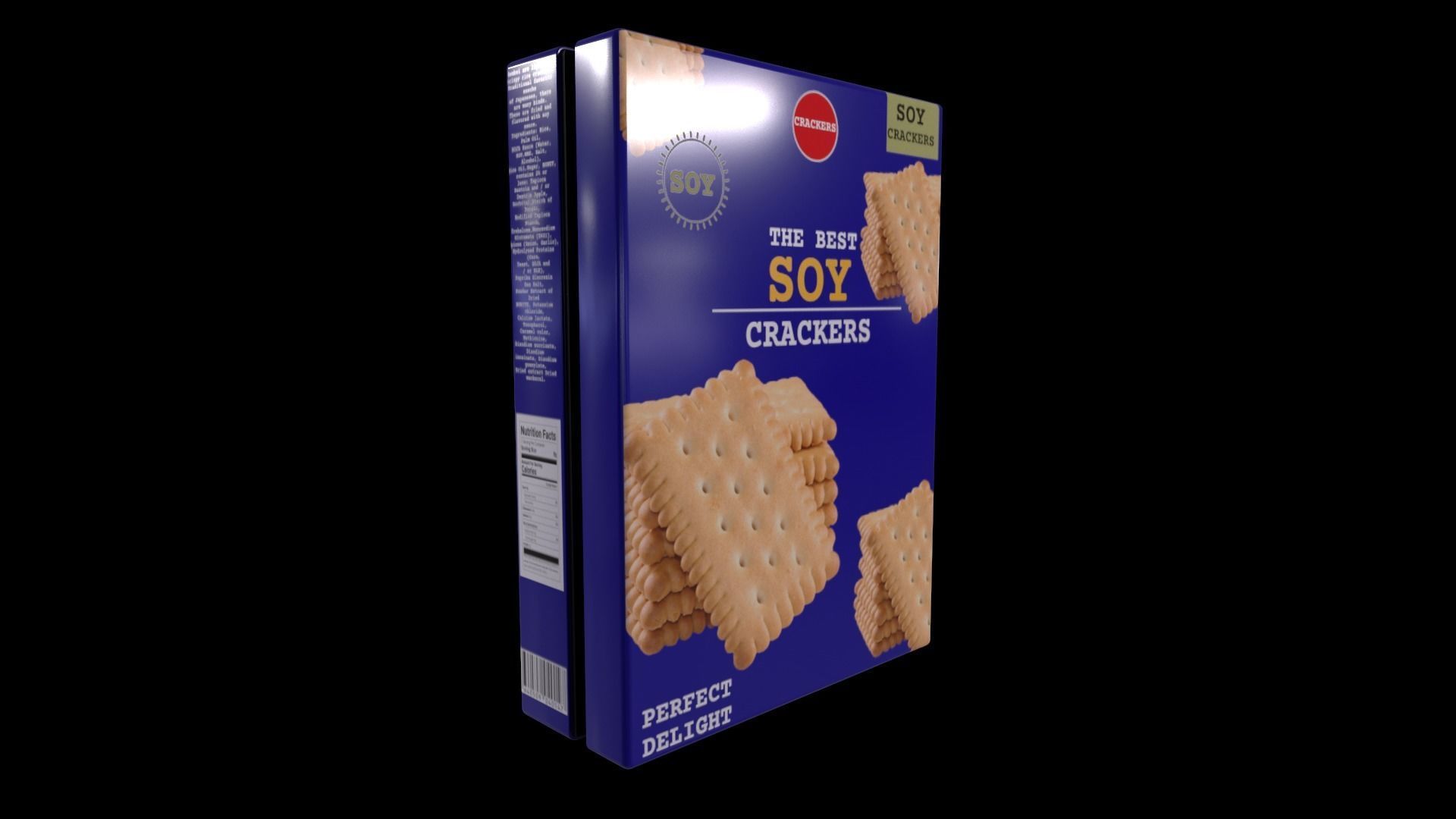Soy products-Soy-based crackers-GAME READY PBR Low-poly 3D model_3