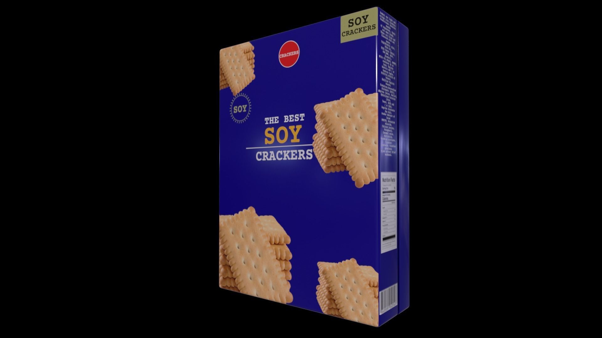 Soy products-Soy-based crackers-GAME READY PBR Low-poly 3D model_2