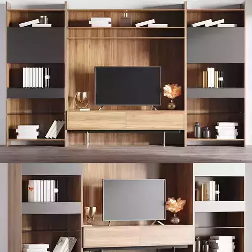 Aureo Tv and Vitrin Set