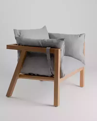 Umomoku Garden Armchair 3D model