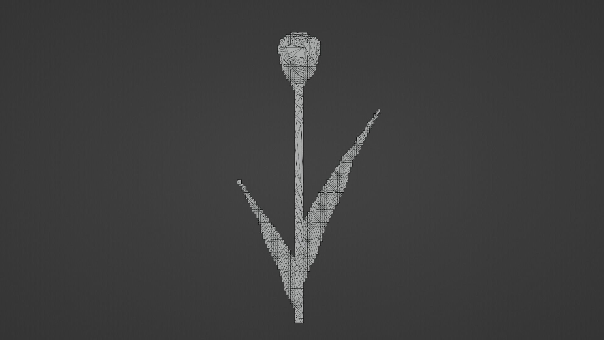 Tulip Voxel Low-poly 3D model_13