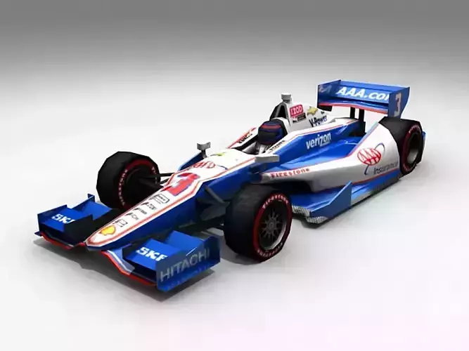Game Ready Indycar 3D Model