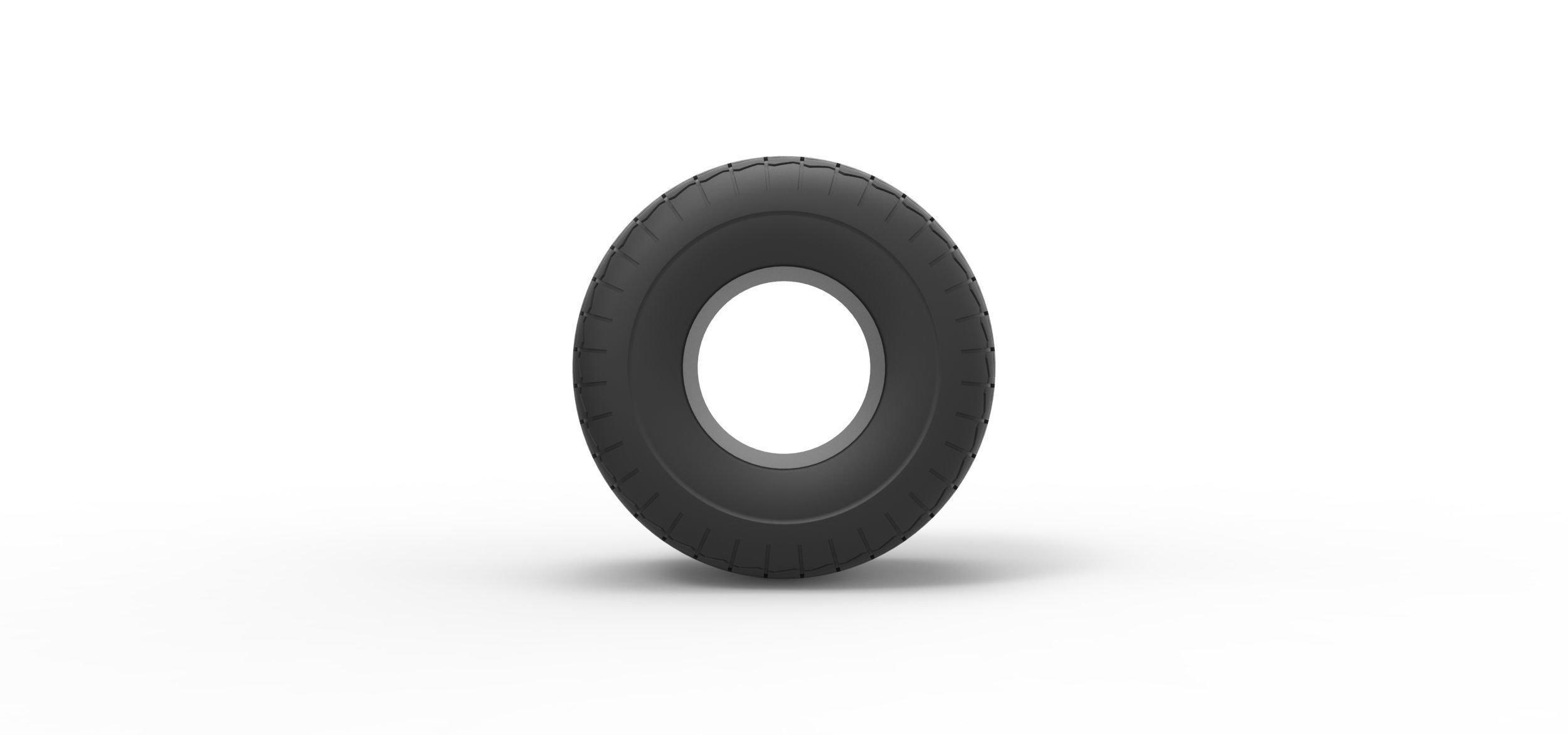 Monster Jam tire 33 Scale 1 to 25 3D print model_4