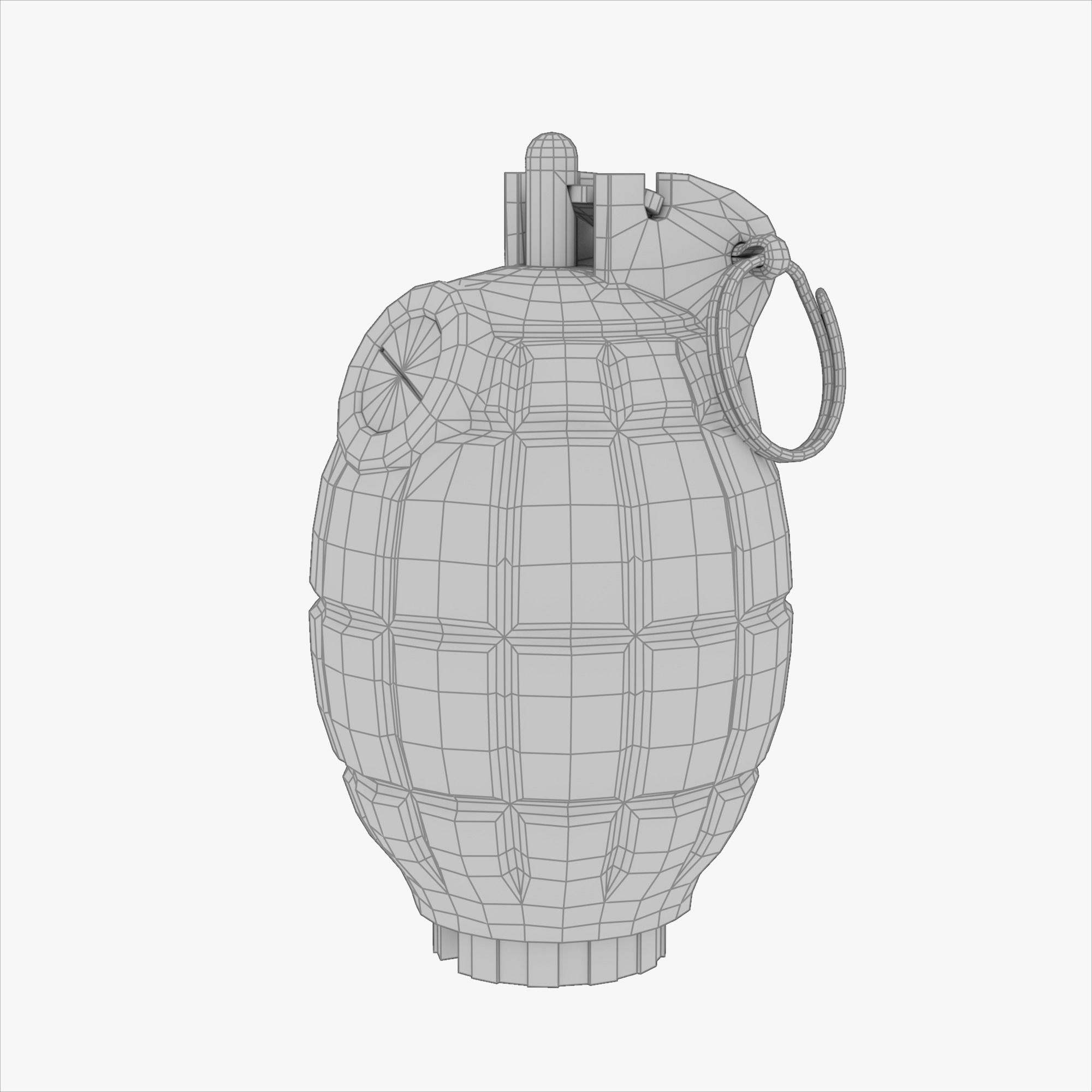 No36 Hand Grenade - Game and VFX-Ready Low-poly 3D model_1