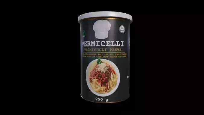 Vermicelli Pasta-GAME READY PBR Low-poly 3D model