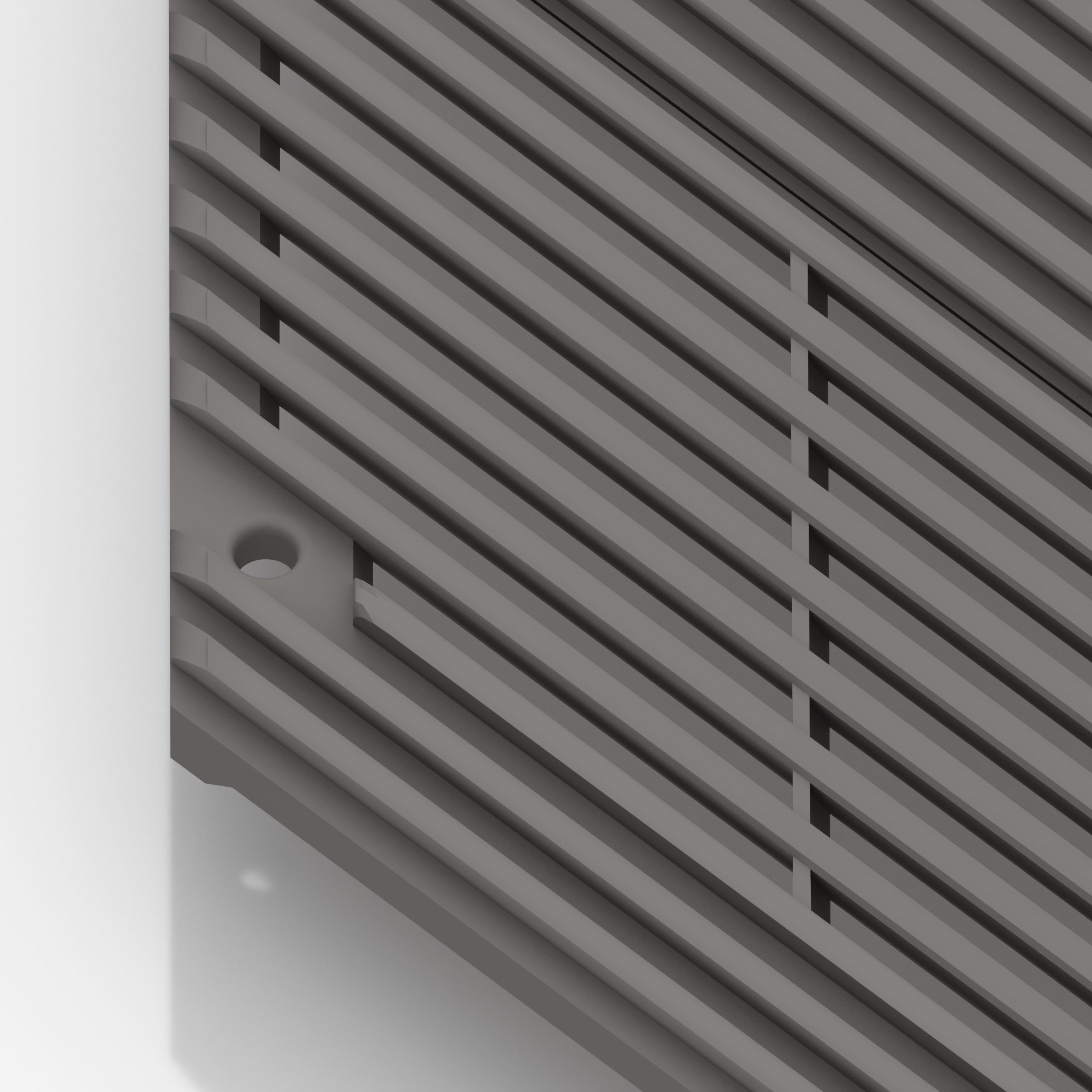 Fiat 131 Abarth C Pillar Plastic Cover Grill 3D print model_7