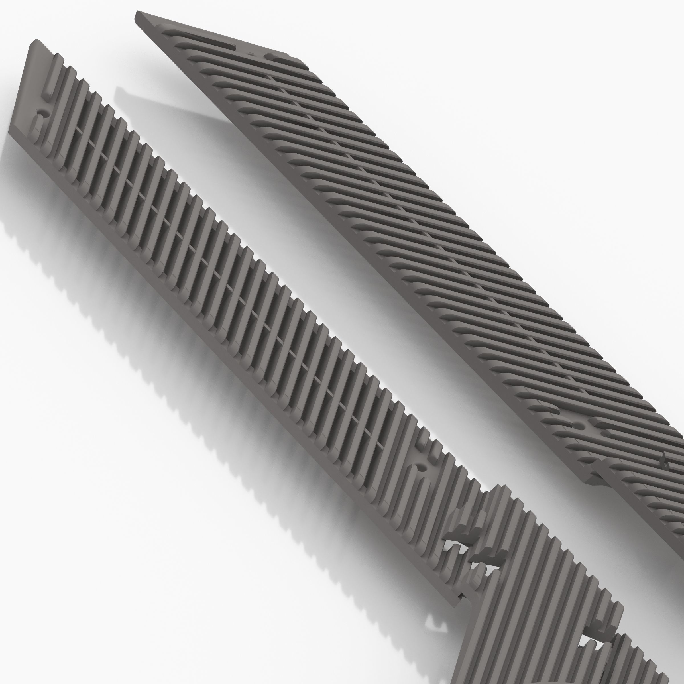 Fiat 131 Abarth C Pillar Plastic Cover Grill 3D print model_4