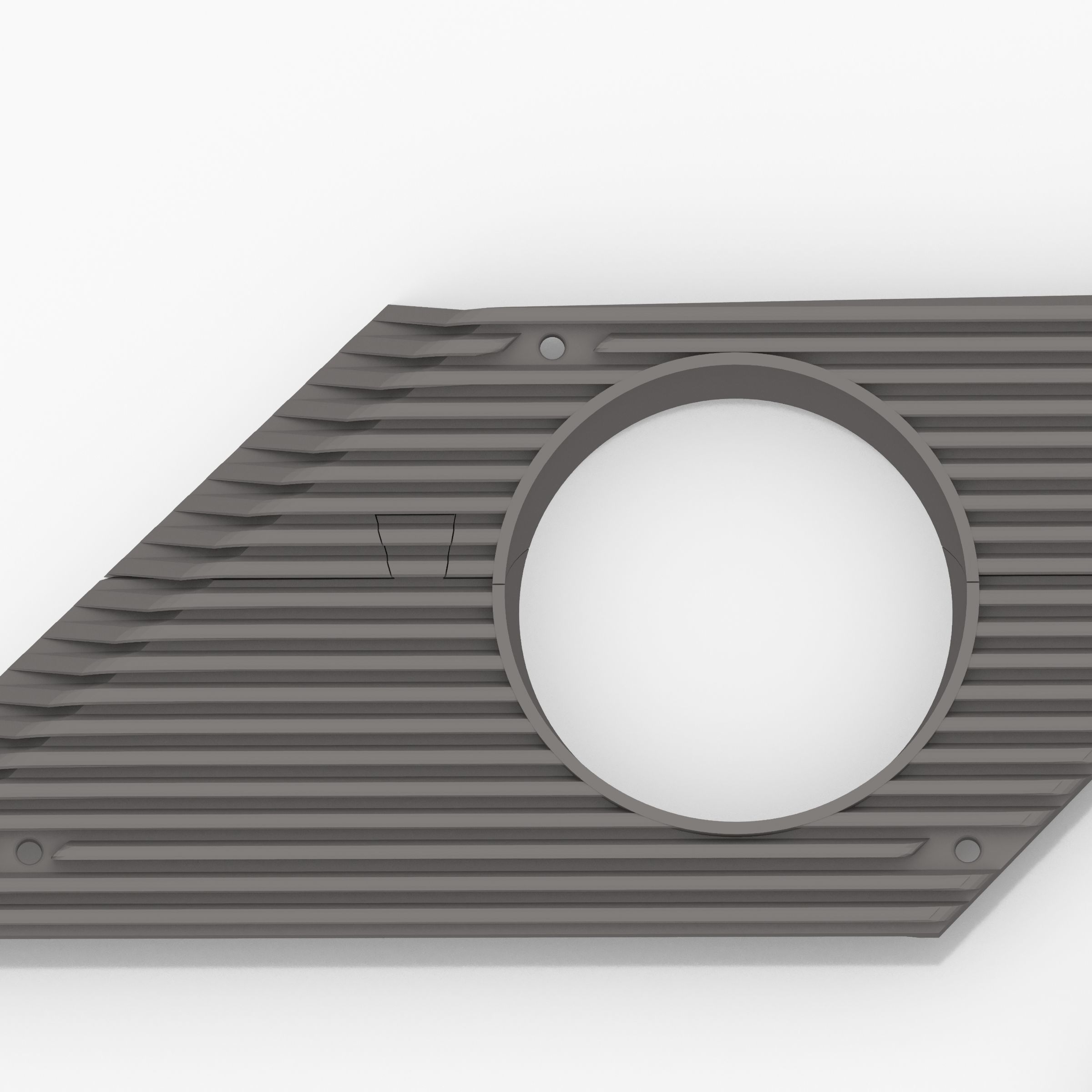 Fiat 131 Abarth C Pillar Plastic Cover Grill 3D print model_6