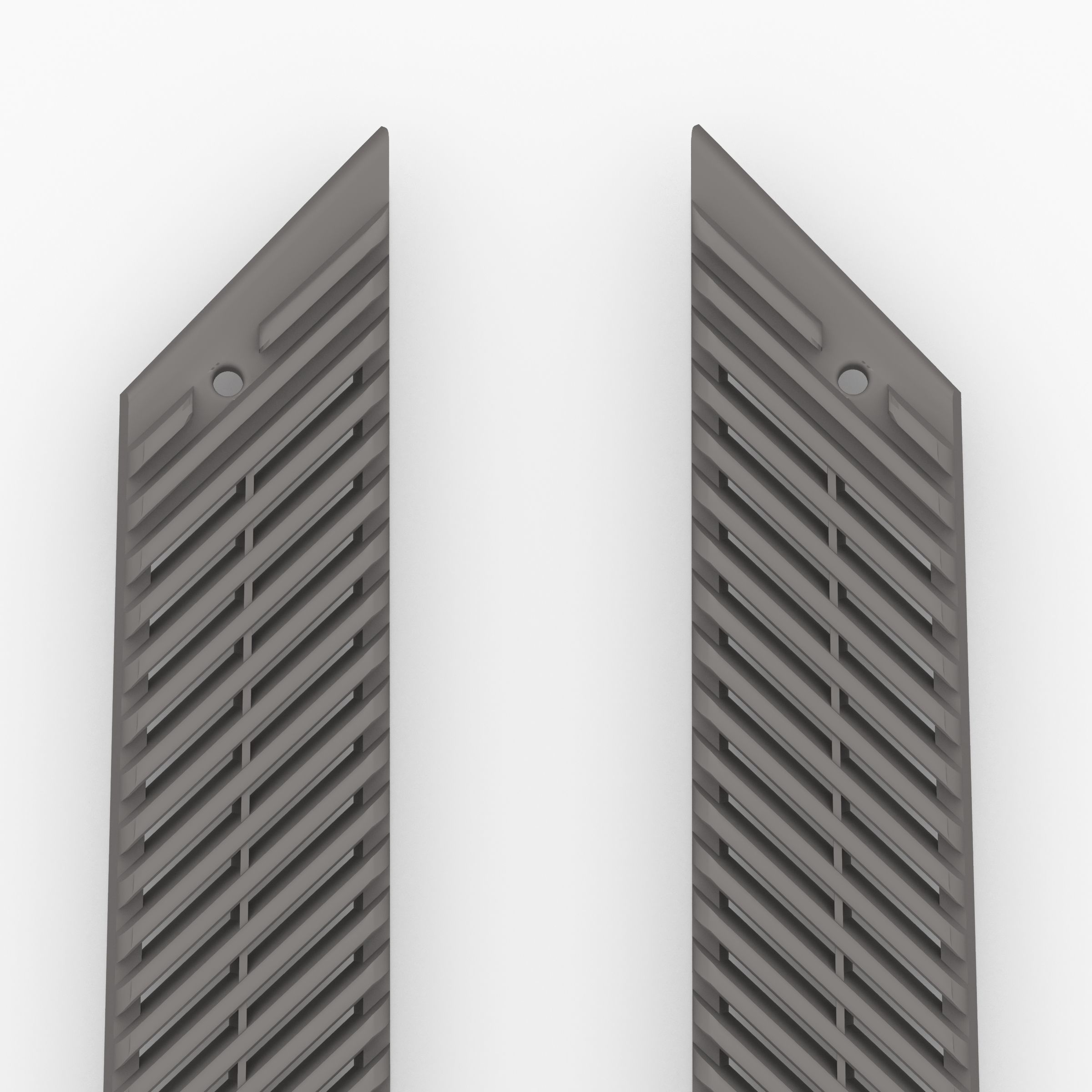 Fiat 131 Abarth C Pillar Plastic Cover Grill 3D print model_8