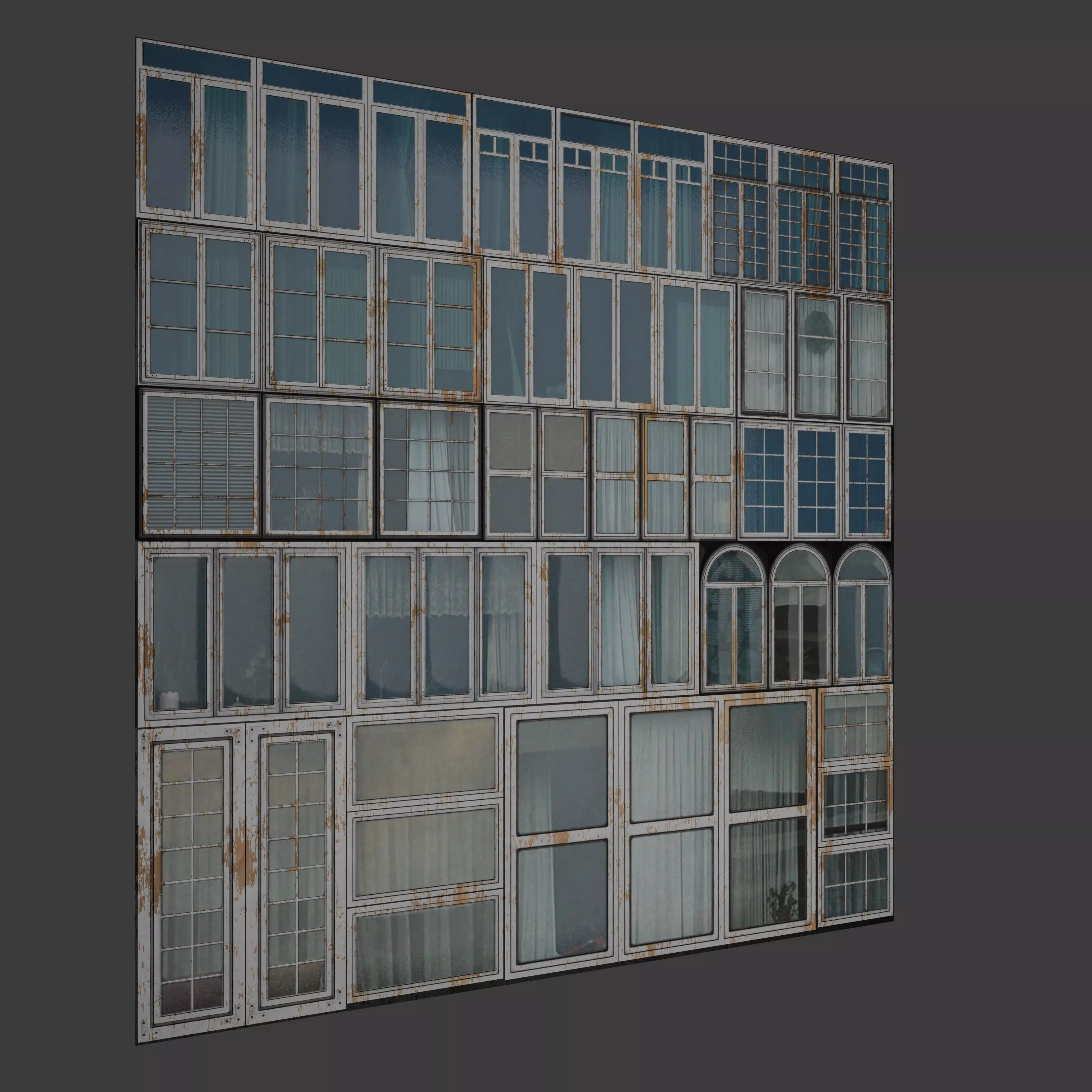 Trim Sheet Windows Perfect for low poly models Texture_0