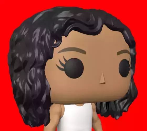 CUSTOM FUNKO POP - HAIR 3 3D print model