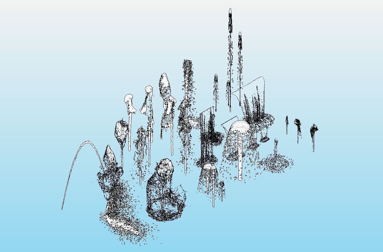 FUENTE DE AGUA REVIT RFA -  WATER SOURCE RFA REVIT  3D model_4