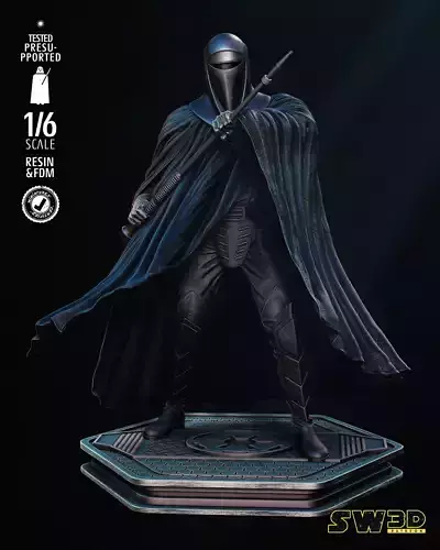 STAR WARS Emperor Royal Guard Sculpture Tested for 3D Printing 3D print model