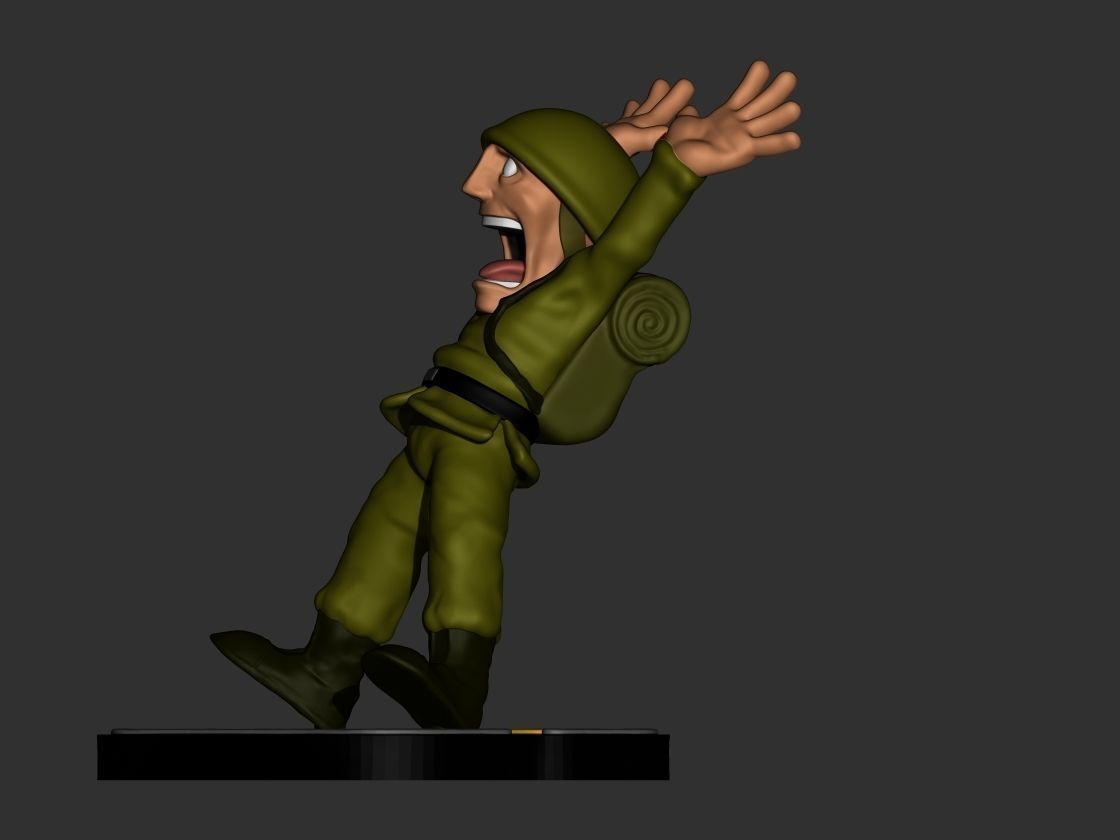 Metal Slug Scary Soldier 3D print model_1