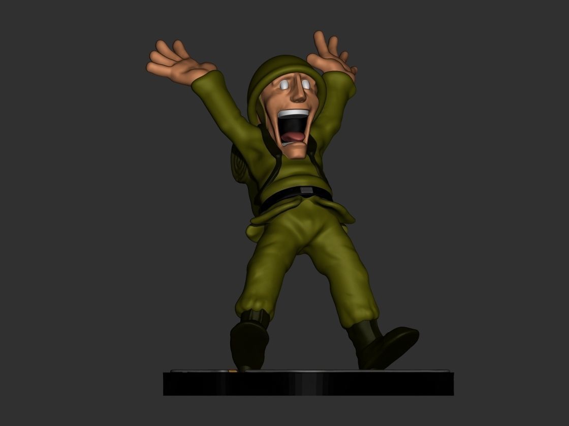 Metal Slug Scary Soldier 3D print model_2