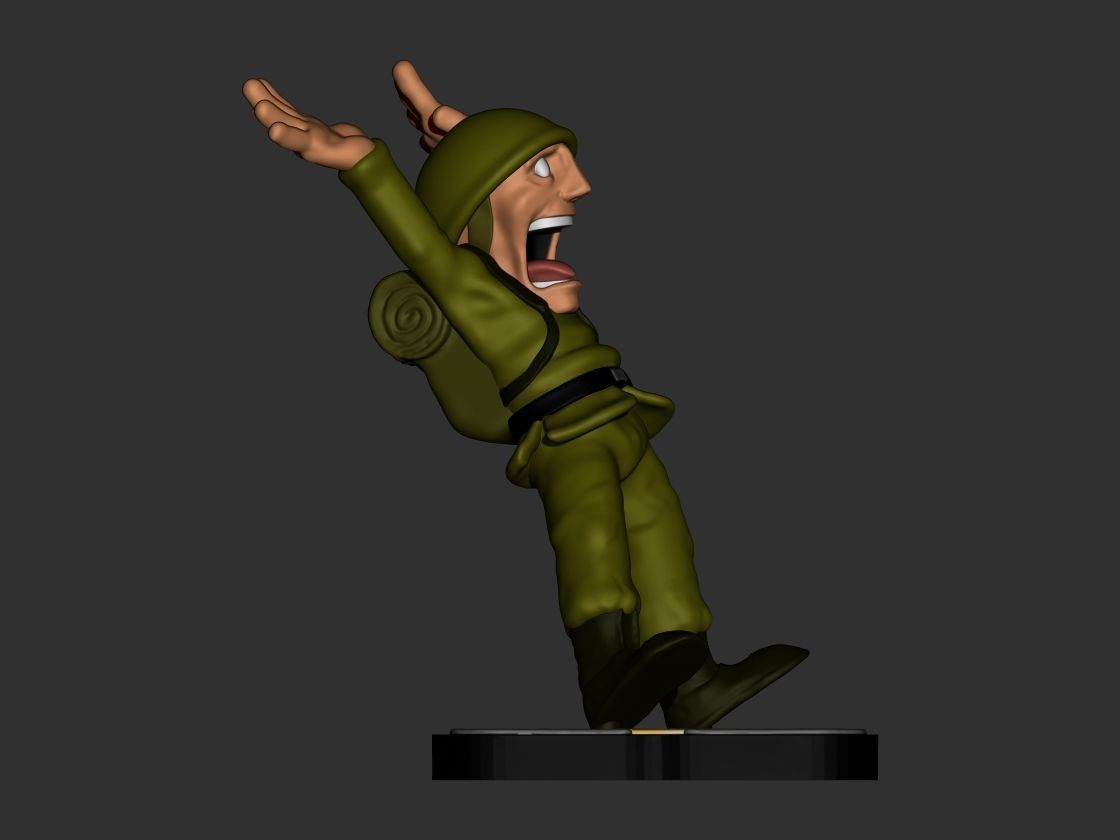 Metal Slug Scary Soldier 3D print model_3