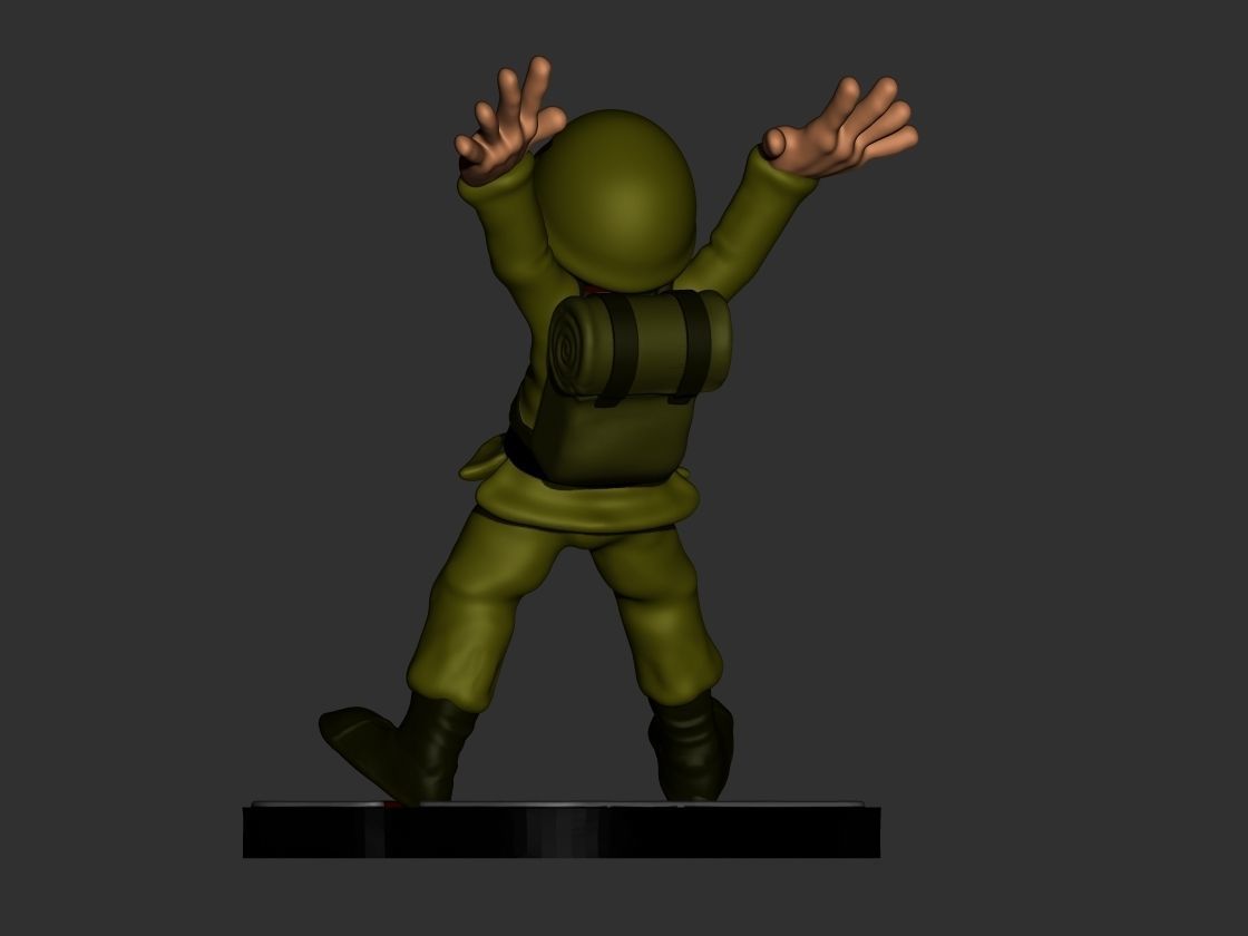 Metal Slug Scary Soldier 3D print model_6