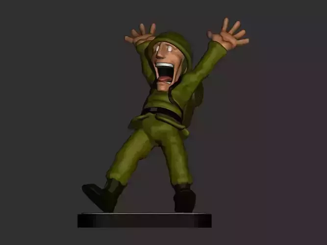 Metal Slug Scary Soldier 3D print model