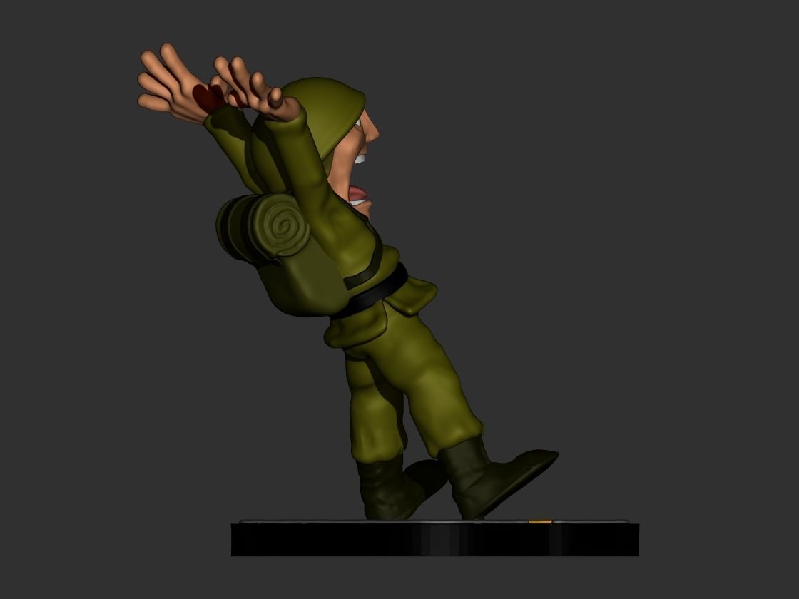 Metal Slug Scary Soldier 3D print model_4