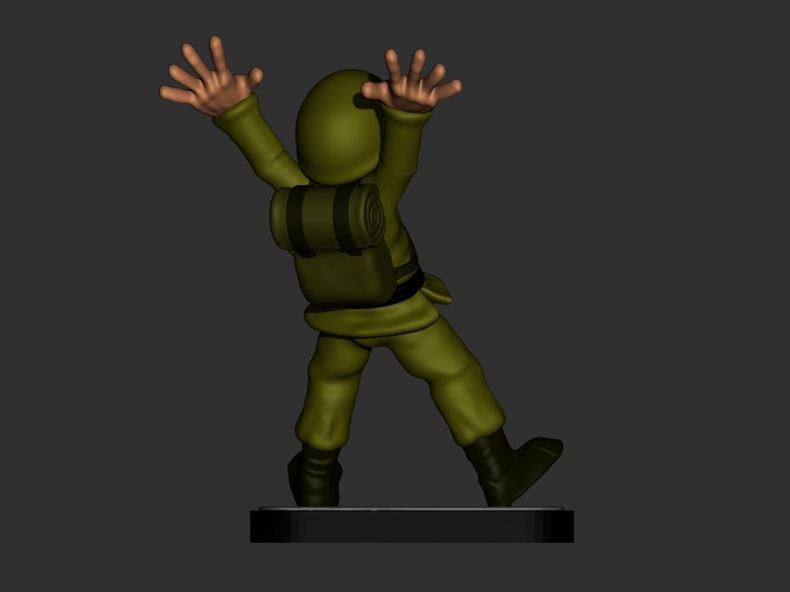 Metal Slug Scary Soldier 3D print model_5