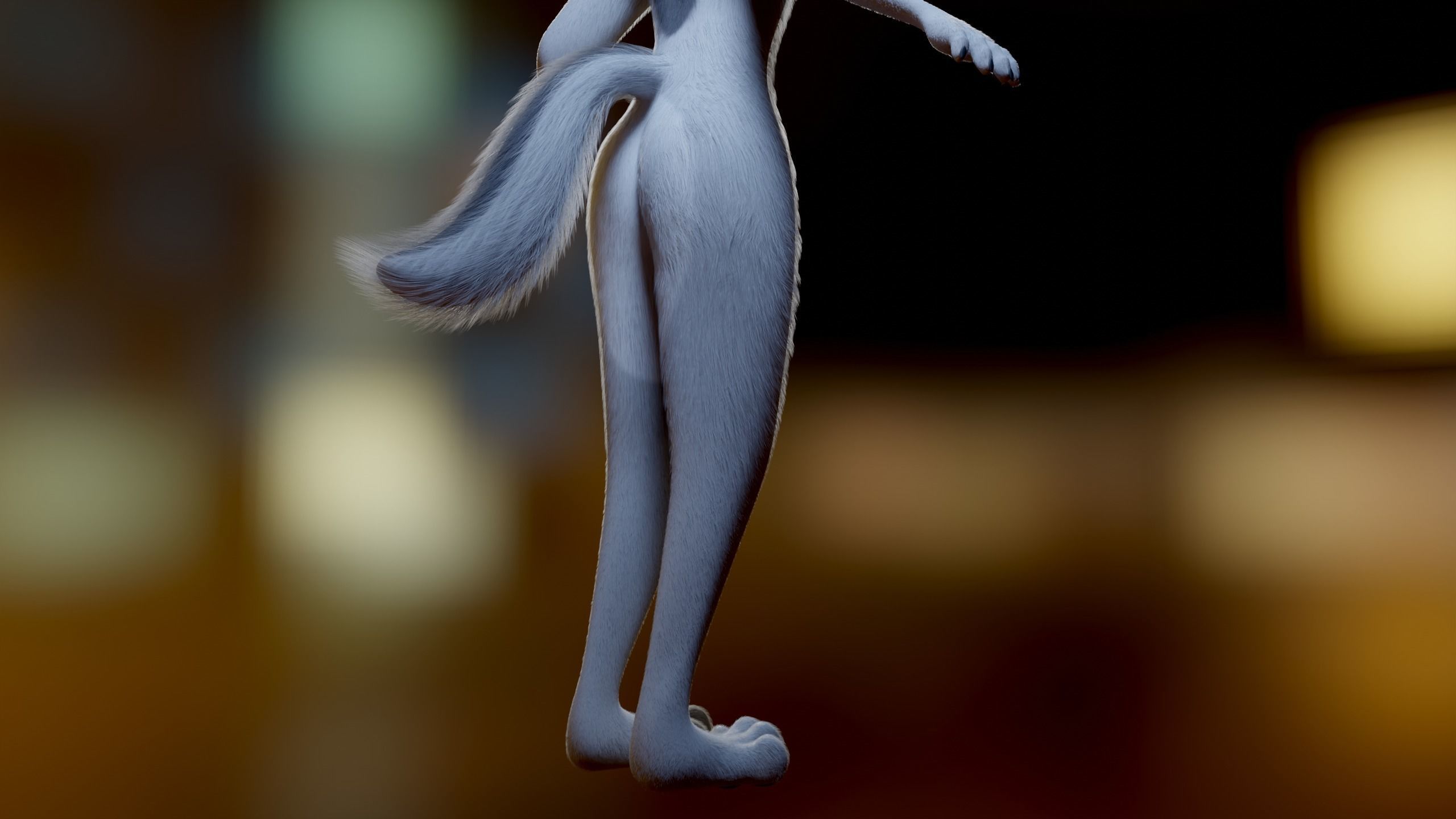 Koda Anthro Wolf Low-poly 3D model_10