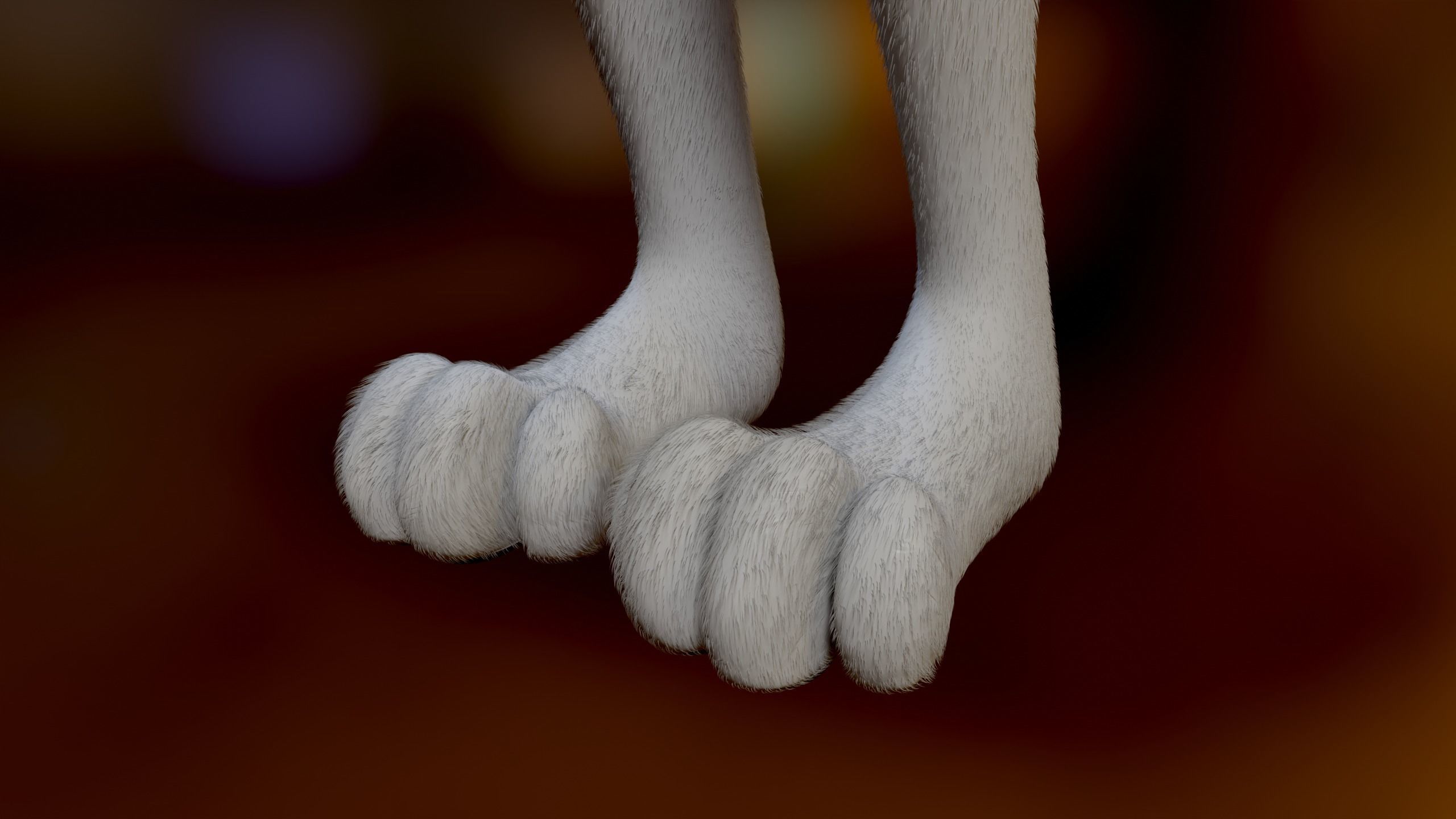 Koda Anthro Wolf Low-poly 3D model_14