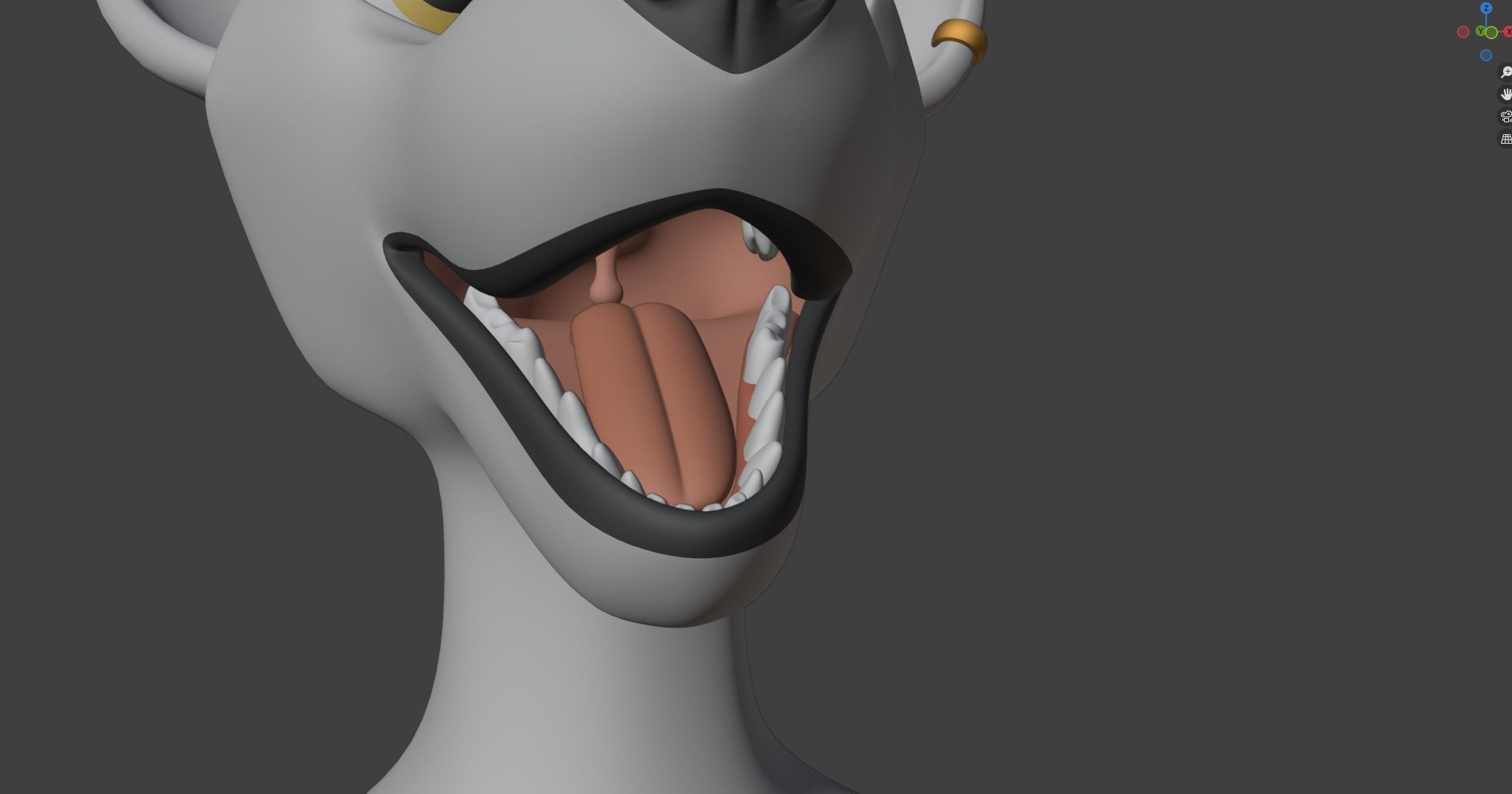 Koda Anthro Wolf Low-poly 3D model_68