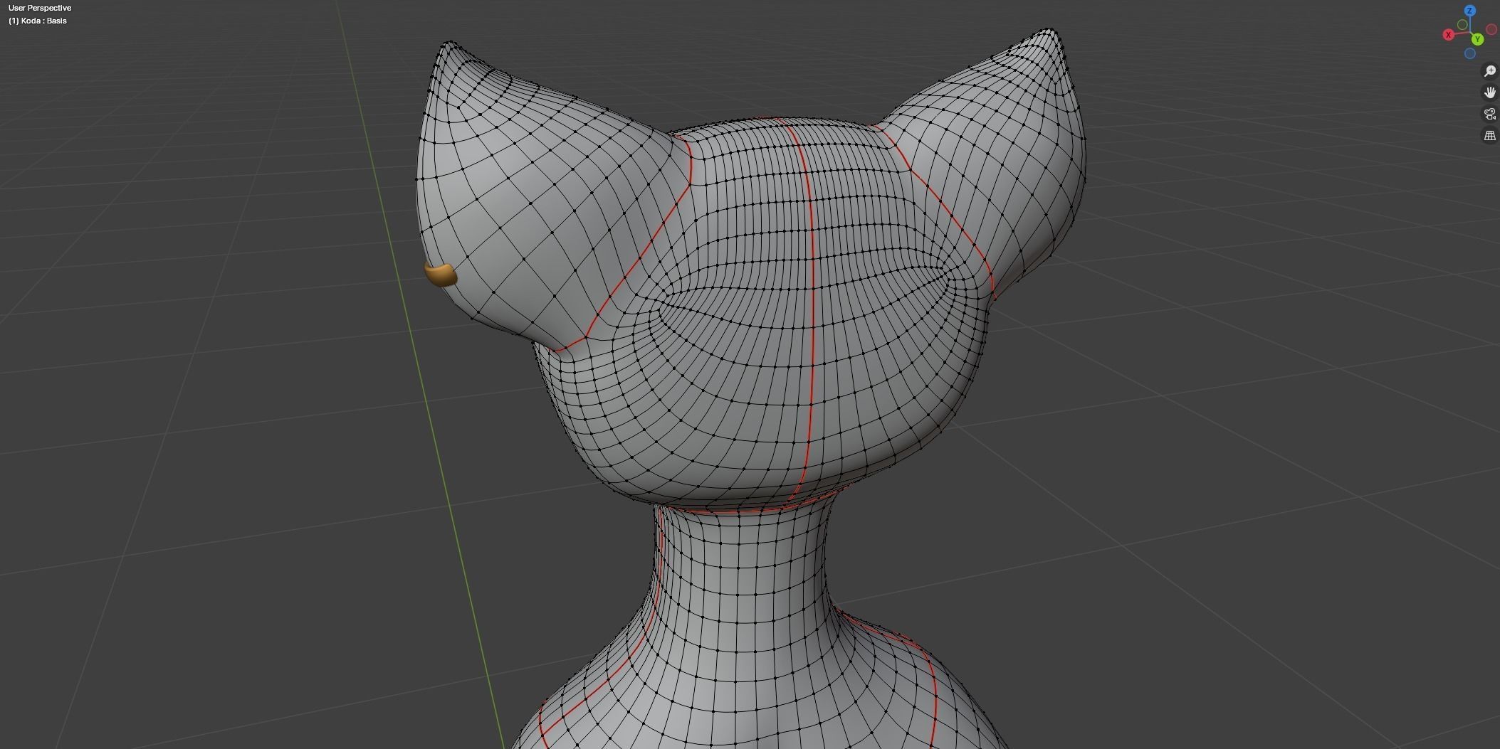 Koda Anthro Wolf Low-poly 3D model_49