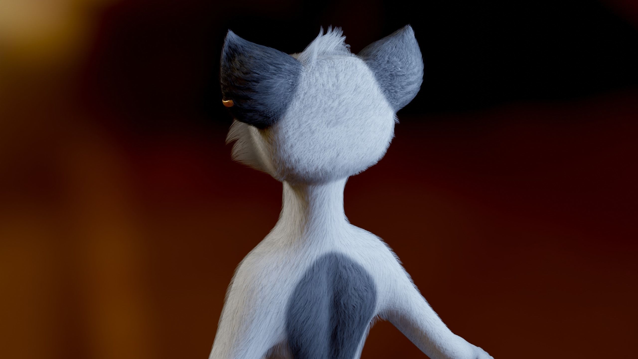 Koda Anthro Wolf Low-poly 3D model_6