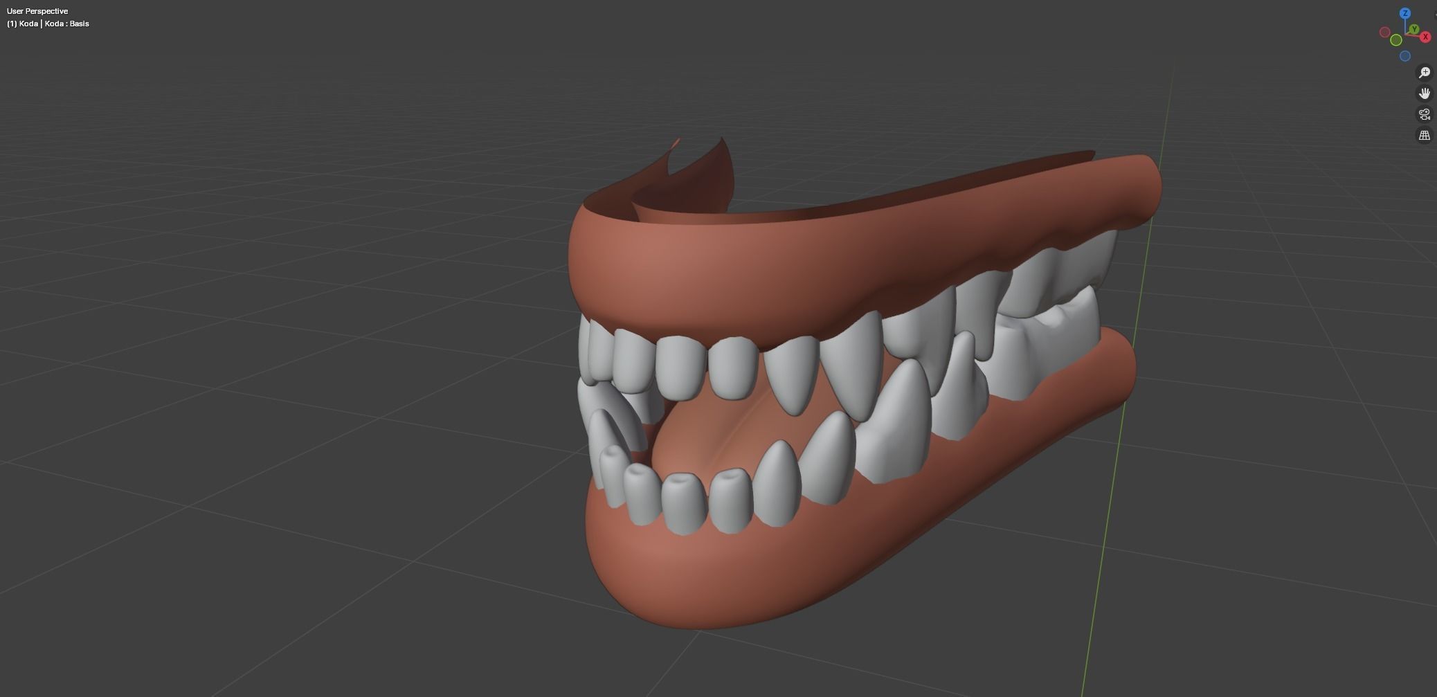 Koda Anthro Wolf Low-poly 3D model_64